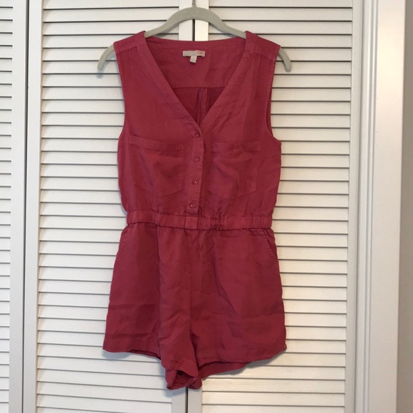 GB Gianni Bini Red / Coral Romper, S, GUC - Picture 3 of 9